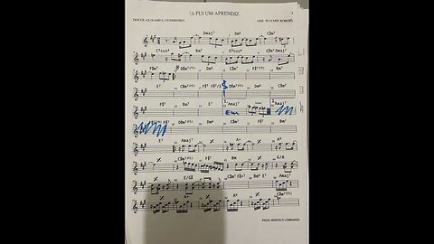 Já fui aprendi - Partitura #douglassampa #partitura #partiturasambaepagode #partiturasamba