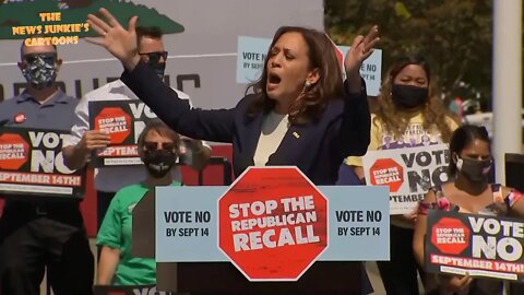 VP Harris campaigns in California for Democrat Newsom.