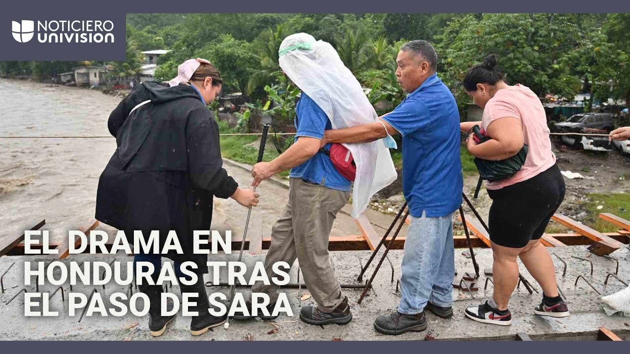 El drama en Honduras tras el paso destructor de Sara: “¡Ayúdenme a rescatar a mis papás!”