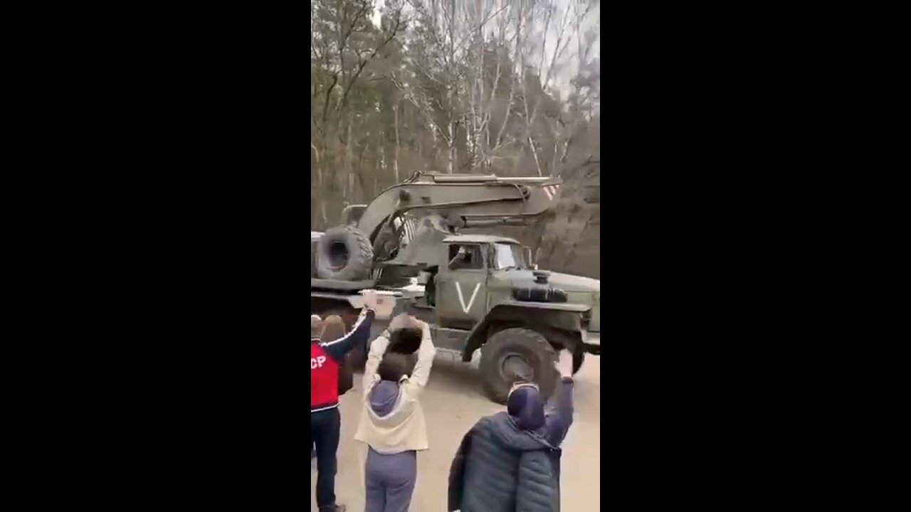 Russian forces going to the front lines