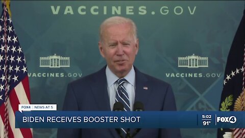 PRESIDENT BIDEN ENCOURAGES BOOSTER SHOTS