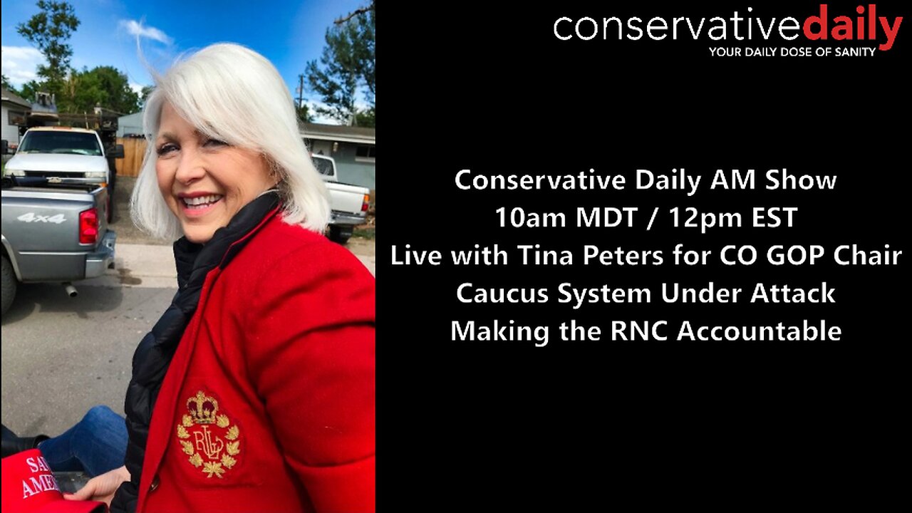 Live with Tina Peters for CO GOP Chair! Caucus System Under Attack