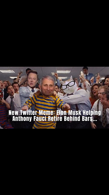 New Twitter Meme: Elon Musk Helping Anthony Fauci Retire Behind Bars...