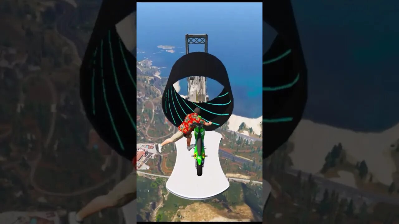 The Most INSANE Stunts On Mount Chiliad - GTA 5! #Shorts | TAFFY GAMING
