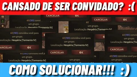 Diablo Immortal - Acabando com o spam de convites para grupos