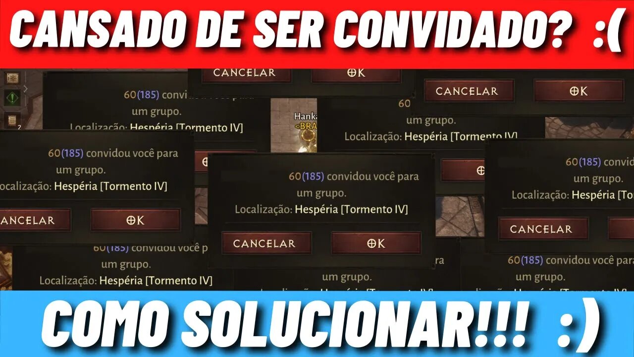 Diablo Immortal - Acabando com o spam de convites para grupos
