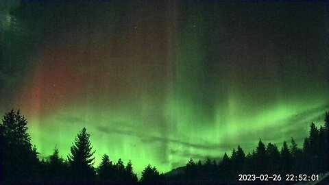 February 26 & 27, 2023 Aurora Time Lapse