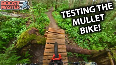 The MAIDEN VOYAGE on my New MULLET DH Bike! | Jordan Boostmaster