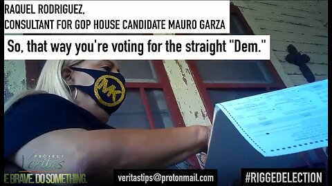 TX Ballot Chaser Illegally Pressures Voters To Change Votes- I could go to jail.. - Veritas 10-27-20