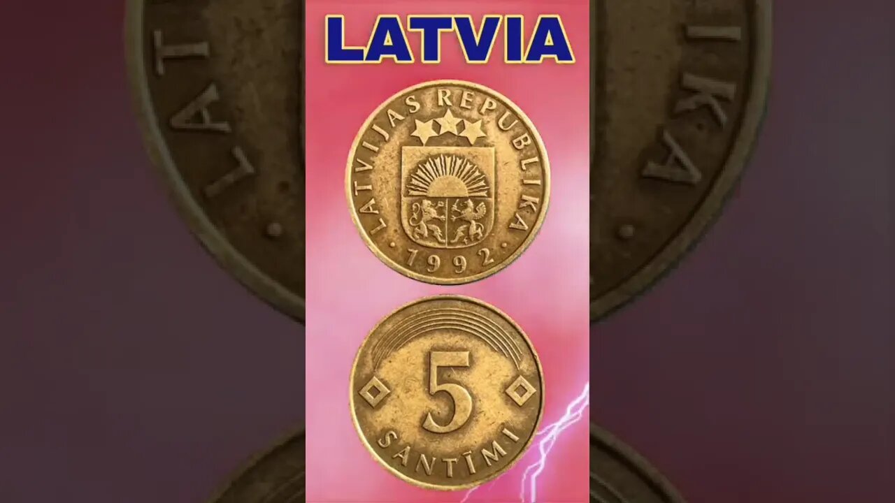 Latvia 5 Santimi 1992.#shorts #education #coinnotesz