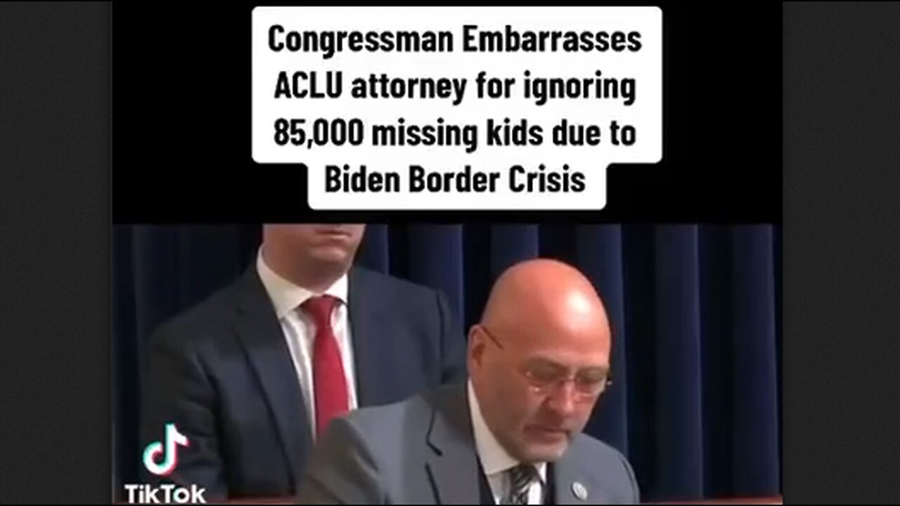 Congressman Embarrasses ACLU Attorney For Ignoring 85K Missing Children - HaloRock