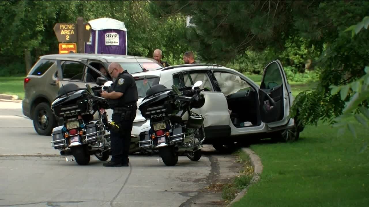 Two-vehicle crash near Estabrook Park, police investigating