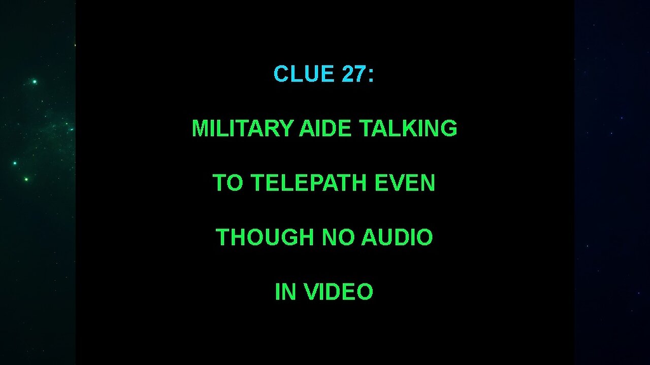 Clue 27 (The "Alien Interview" Video Analysis 2013/2014/2015)