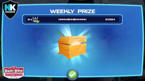 Angry Birds Transformers 2.0 - Challenge Run Rewards - Wood League