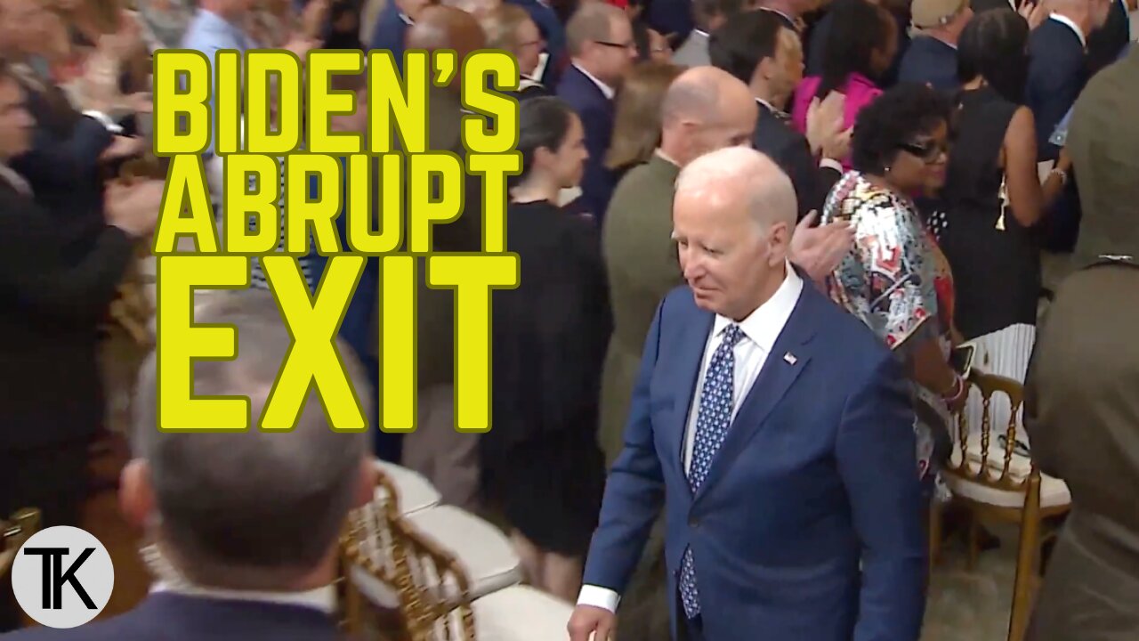 Biden Unceremoniously Leaves Medal of Honor Ceremony Before the Closing Benediction