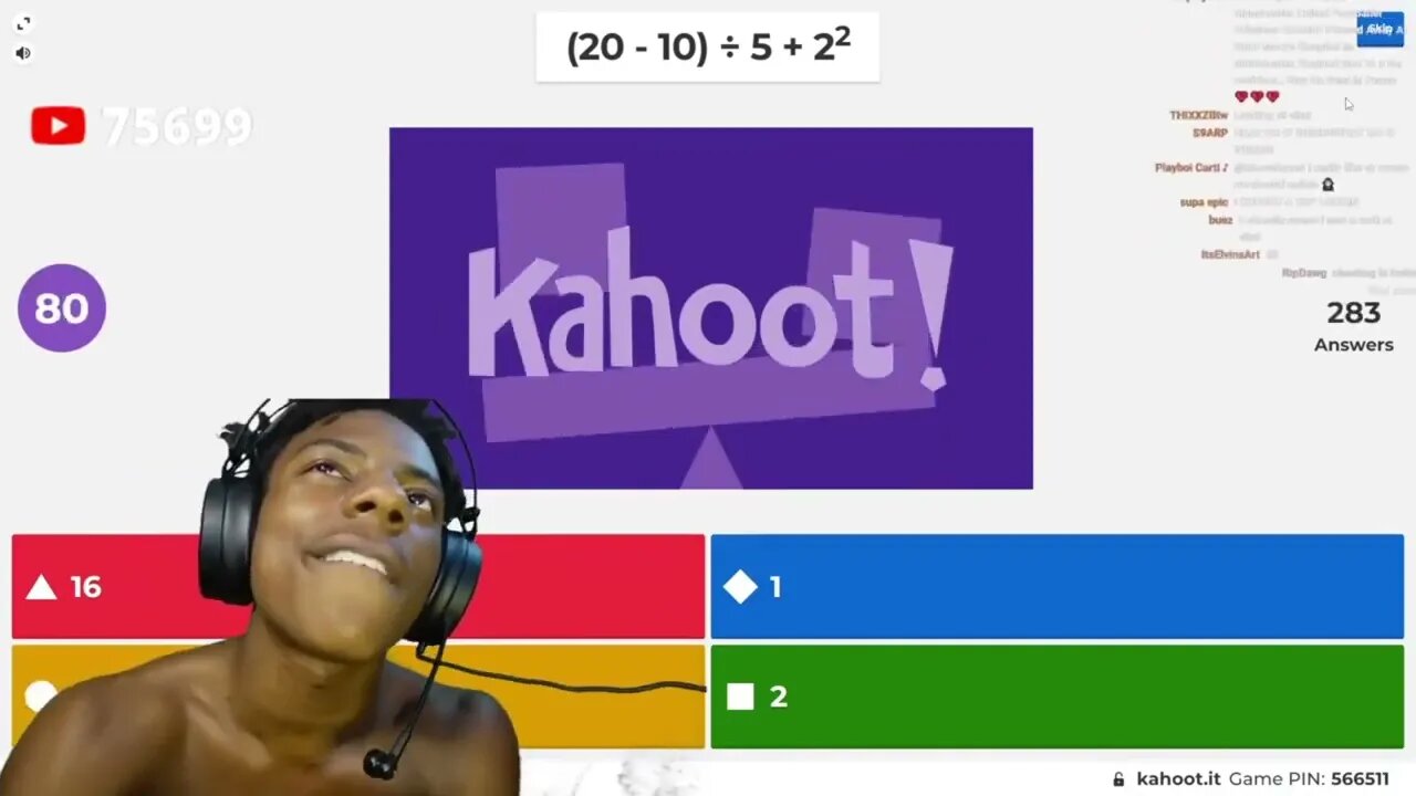 IShowSpeed Takes Math Test On Kahoot (FUNNY AF)