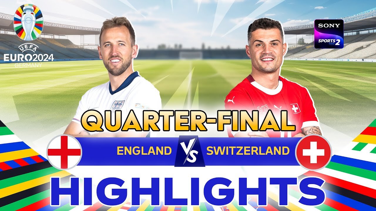 England 1 - 1 Switzerland (5 - 3 Penalties) | Highlights | UEFA Euro | 6th July 2024