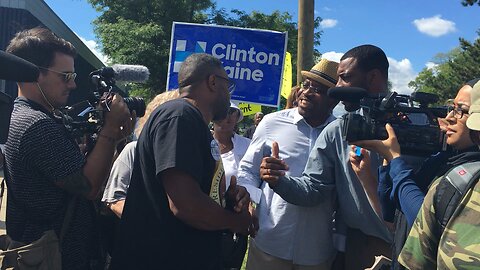 Black Trump supporter gets an earful .