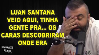 DESCOBRIRAM O ESTÚDIO DO FLOW POR CAUSA DO LUAN SANTANA | MOMENTOS FLOW