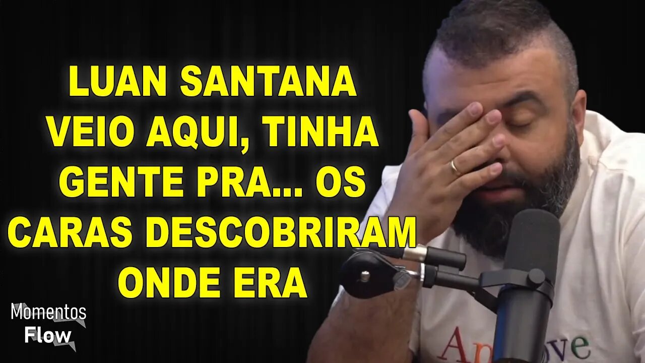 DESCOBRIRAM O ESTÚDIO DO FLOW POR CAUSA DO LUAN SANTANA | MOMENTOS FLOW