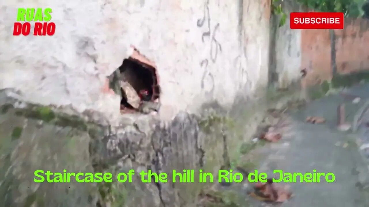 Staircase of the hill in Rio de Janeiro. Escadaria do morro no Rio de Janeiro