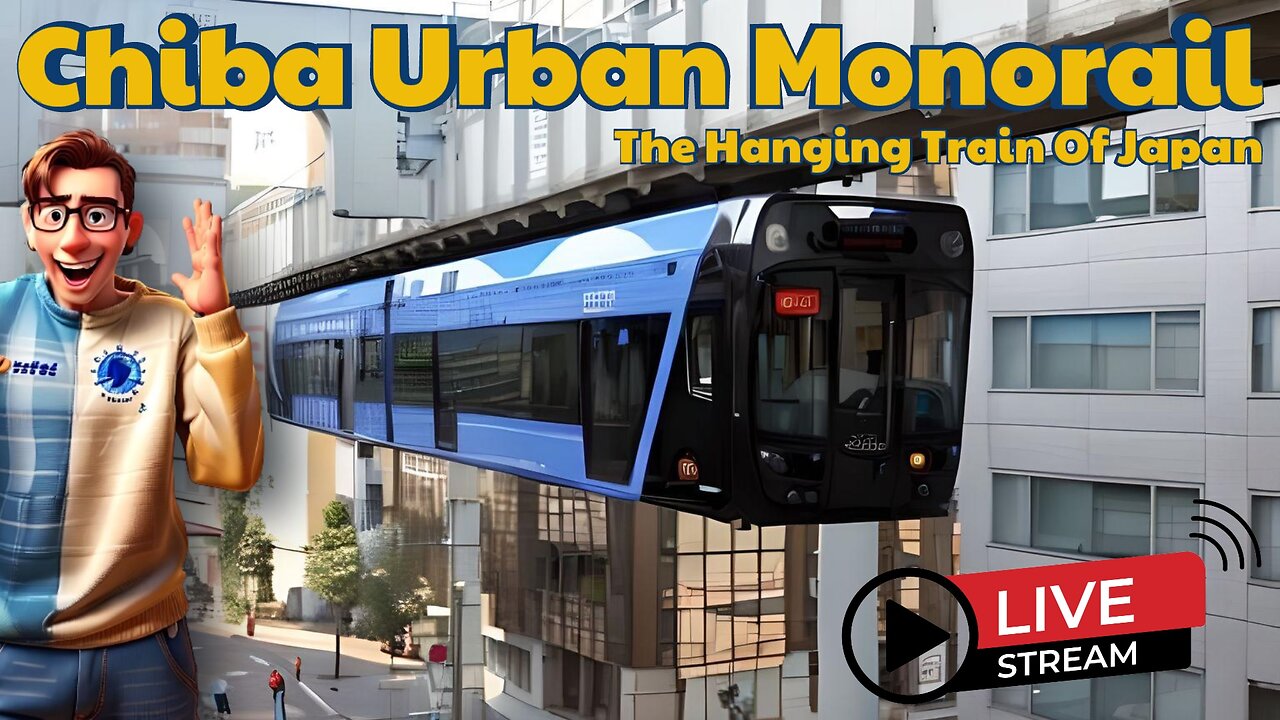 Chiba Urban Monorail - The hanging train of Japan