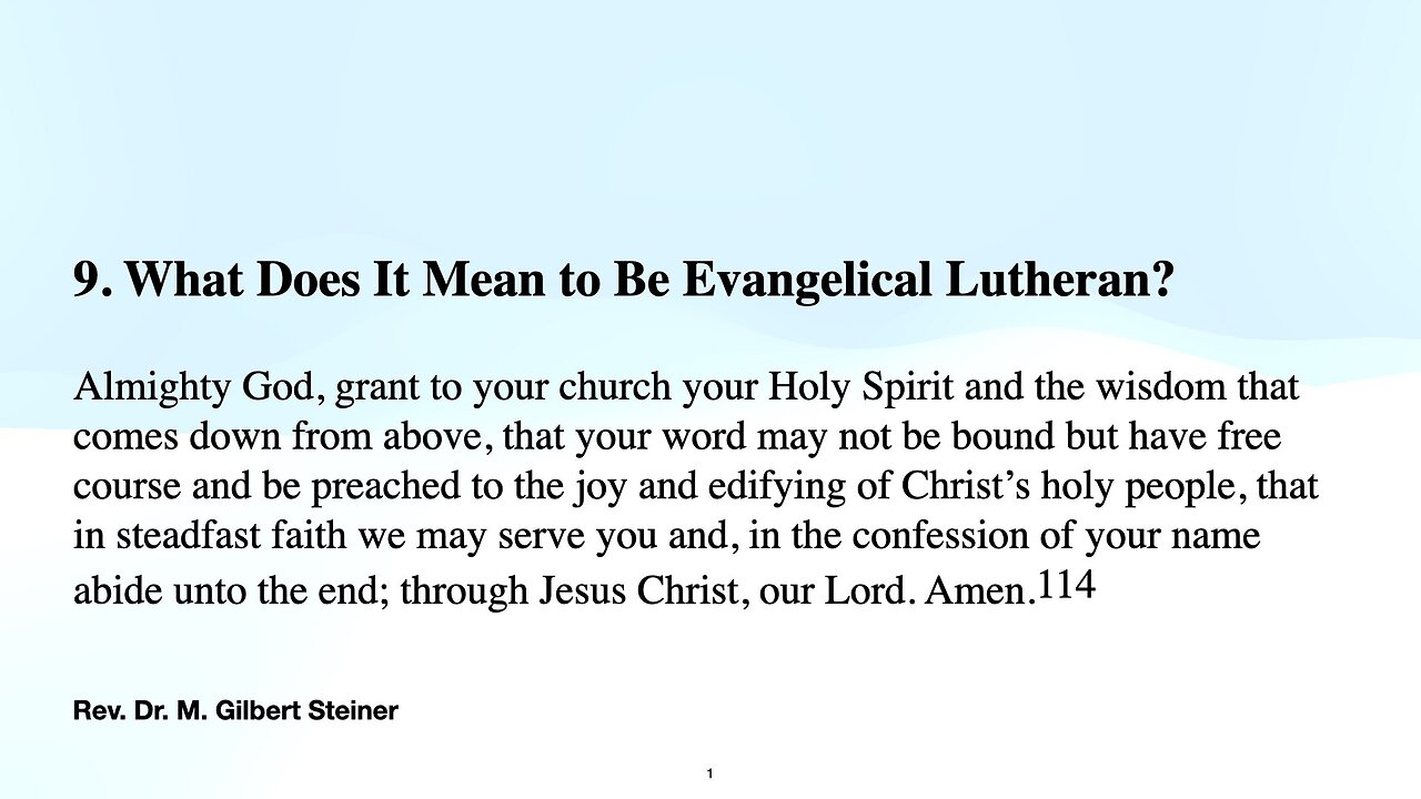 Even Unto Death: The Spiritual Armory of the Evangelical Lutheran Church - Scriptural Support