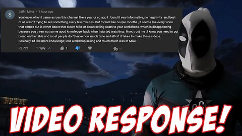 THE CRUSADER DOES A COMMENT REVIEW!