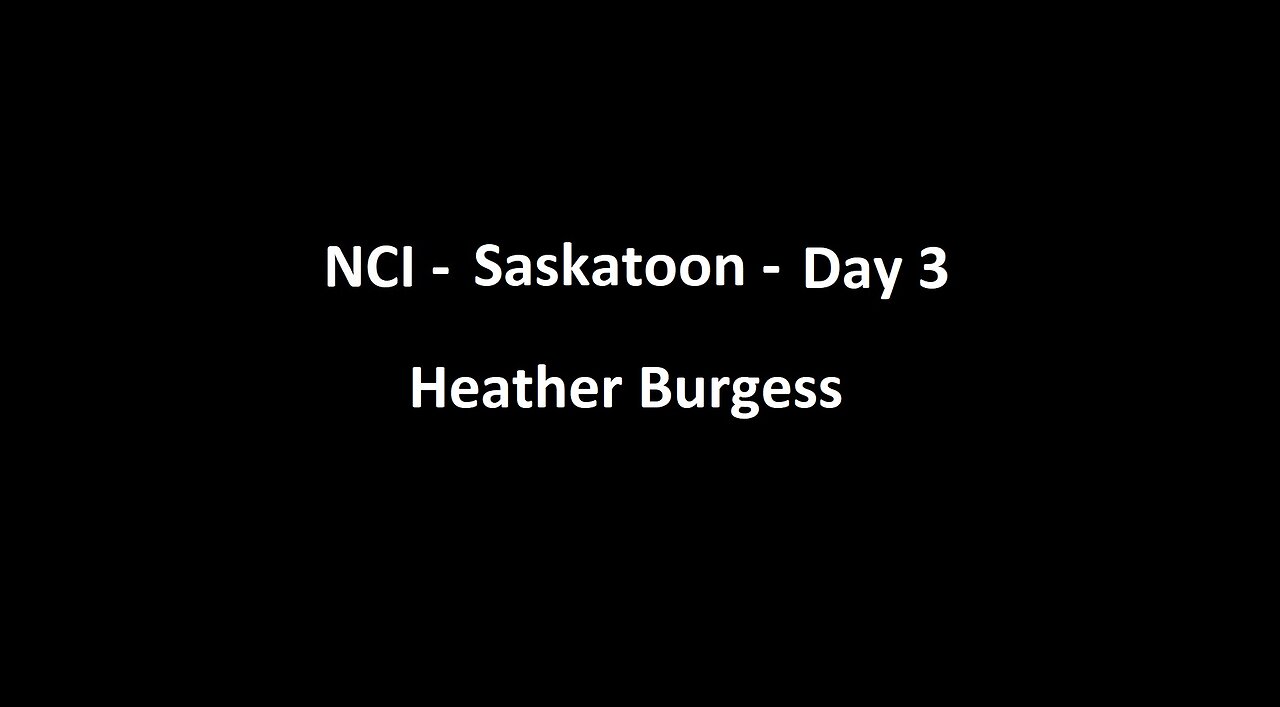 National Citizens Inquiry - Saskatoon - Day 3 - Heather Burgess Testimony