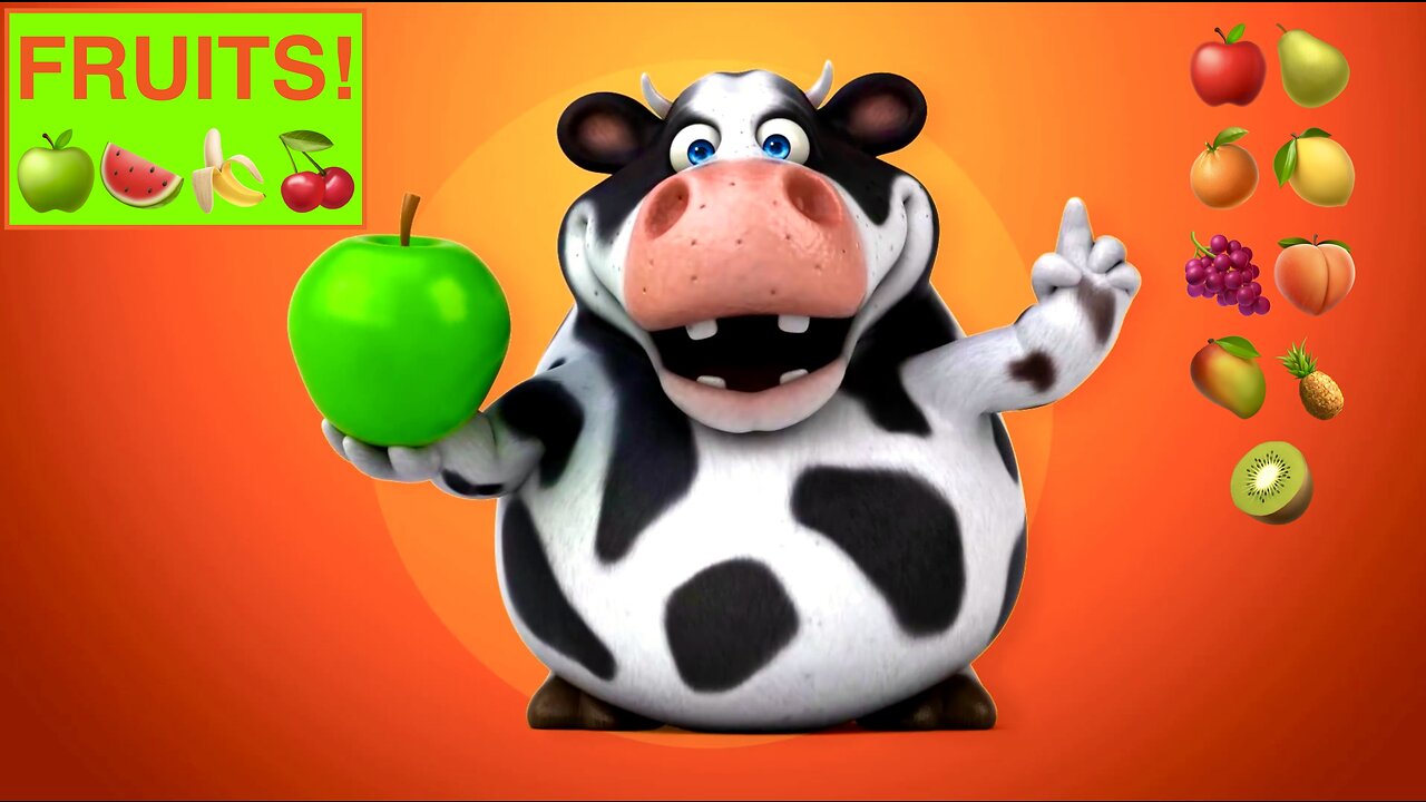 Learning Fruits - Funny Children Cartoon - Fruits Cartoon - Kids Learning Cartoon