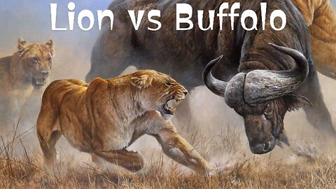 Lion vs Buffalo