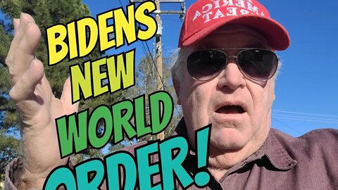 Biden says we will lead the wat in the NEW WORLD ORDER