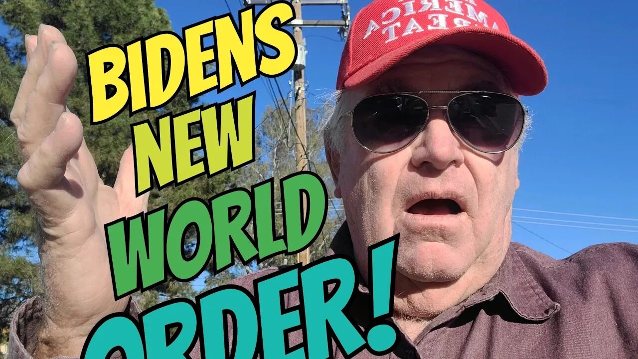 Biden says we will lead the wat in the NEW WORLD ORDER