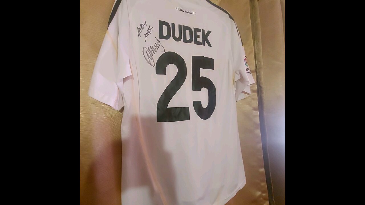 Real Madrid Autographed Jersey Jerzy Dudek