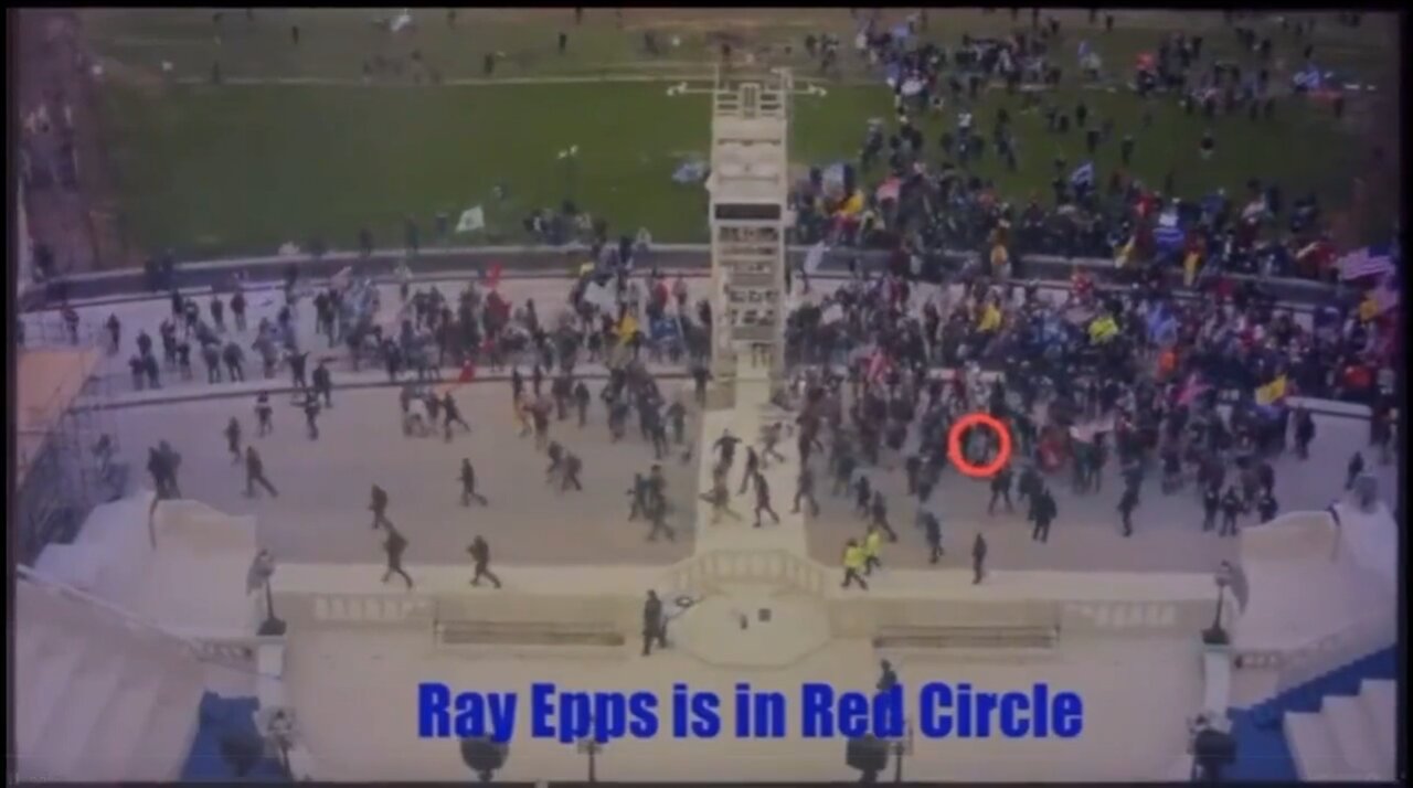 Newly leaked video appears to show Ray Epps orchestrating a breach at the U.S. Capitol on January 6.