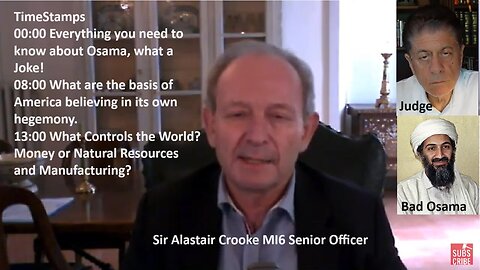 Judge w/Crooke MI6: 911, Killing Osama Bin Laden Hoax. Russia, North Korea, China One Army Now. Ukraine?