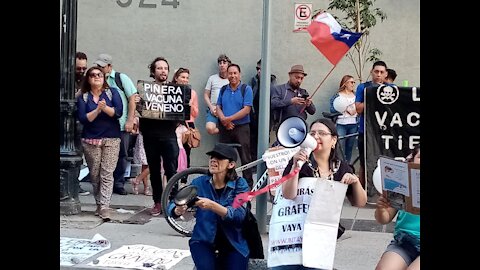 Protestas frente a Ministerio de Salud de Chile (MINSAL) Diciembre de 2021