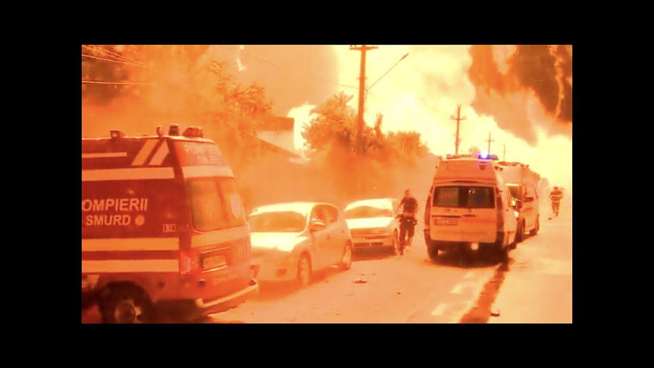 ENORMOUS EXPLOSIONS ROCKS PETROL STATION👨‍🚒⛽️💥🔥🚒NORTH BUCHAREST ROMANIA🇷🇴🧑‍🚒🔥⛽️💥🛢️💥🚒💫