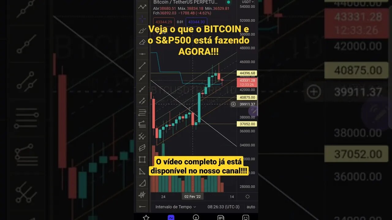 BITCOIN HOJE EM 1 MINUTO SHORTS CRIPTOMOEDAS CRIPTO ALTCOINS GAMECOINS METAVERSO CRYPTO BTC 11/02/22