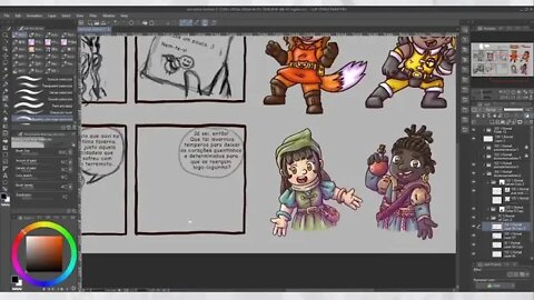 Processo de criação das Tirinhas "Parceria Heroica" e "Doces Mercadores" #02