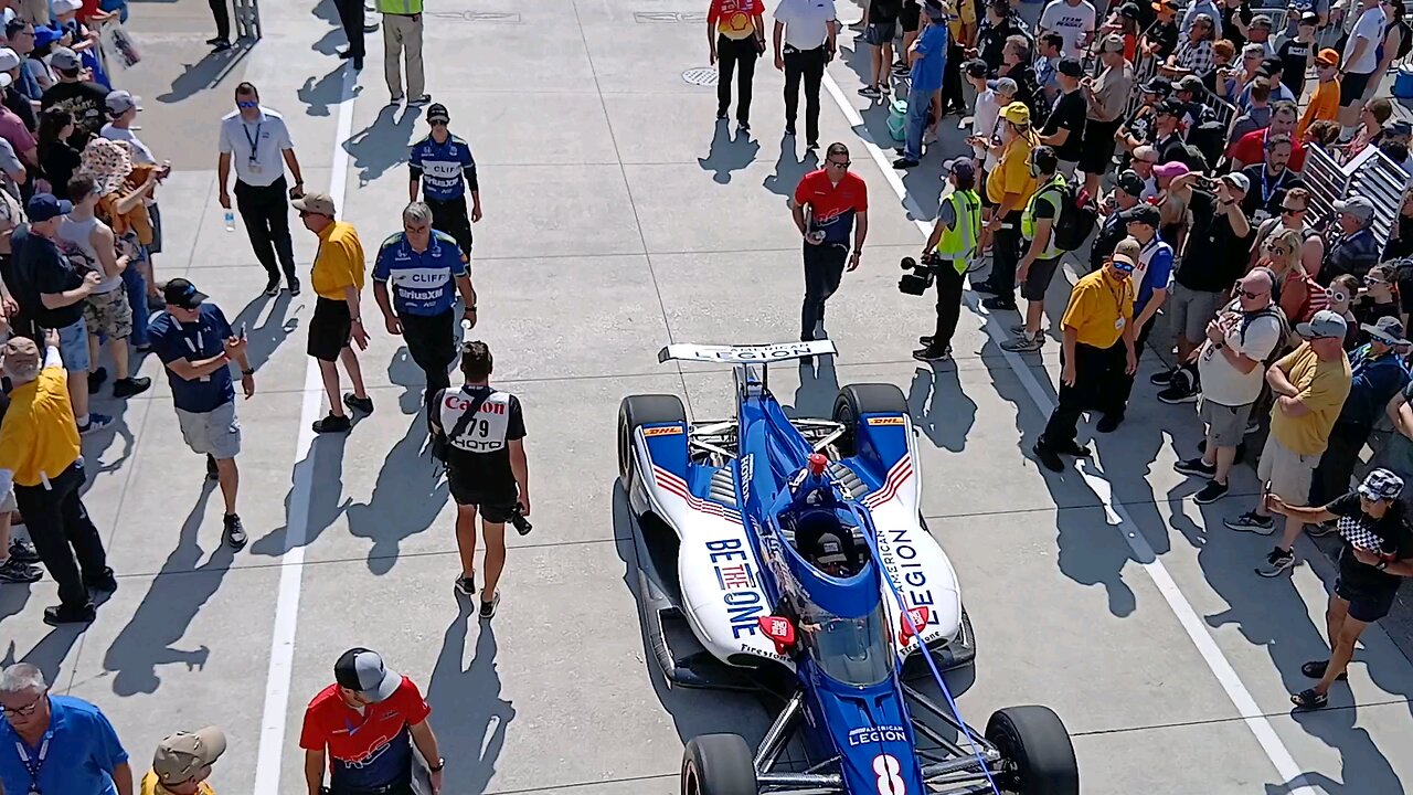 Carb Day Cars going out for the for the last practice before the Indianapolis 500