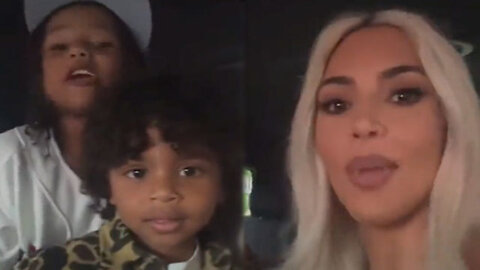 Kim Kardashian Tries To Put Her Kids On Instagram Live & It Goes All The Way Left!