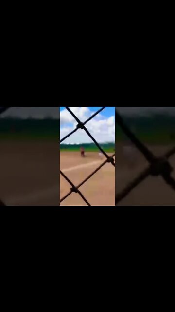 Watch her Rob the hitter