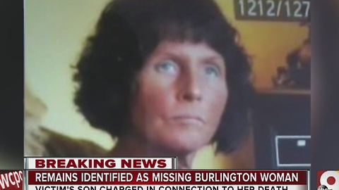 Remains identified as missing Burlington woman