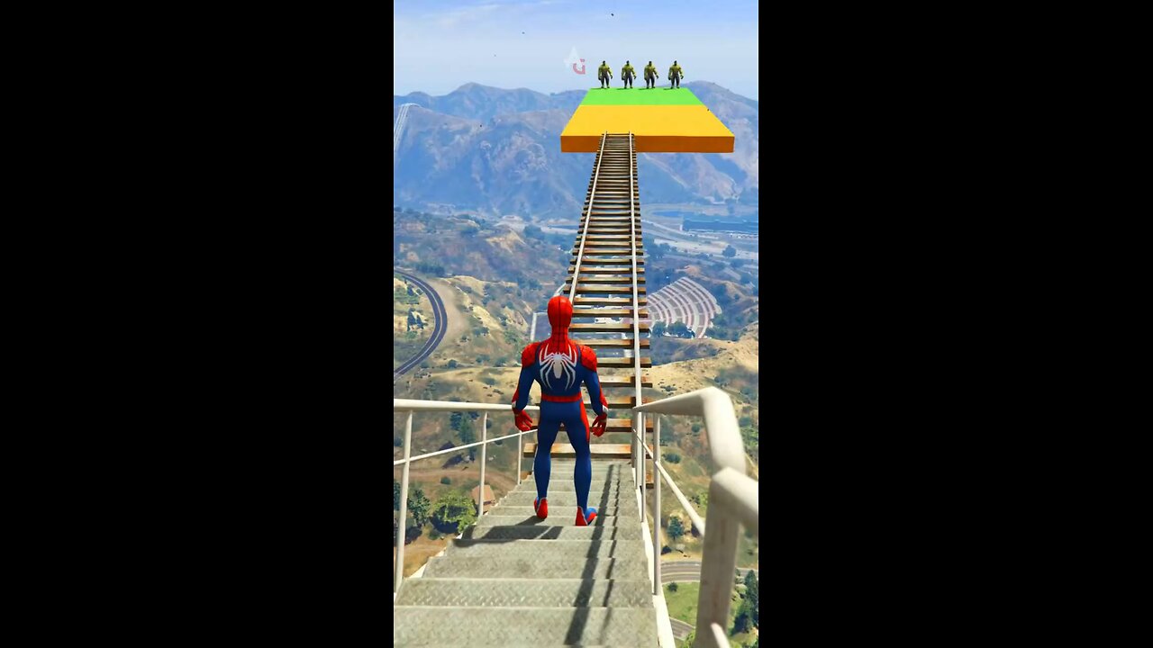 EPIC GTA 5 Spiderman vs Hulk Jump Fails epi 08😂