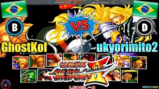 Samurai Shodown II (GhostKof Vs. ukyorimito2) [Brazil Vs. Brazil]