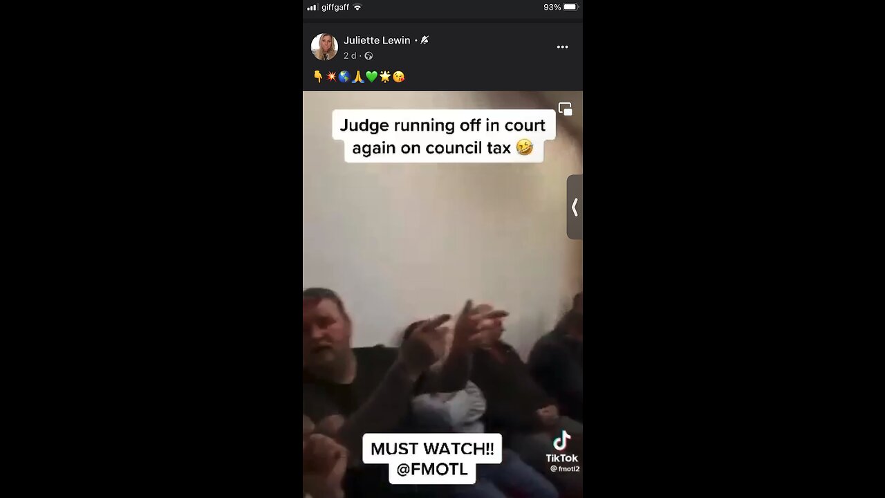 UK ; Judge running off from the court : council tax is unlawful