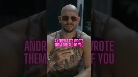 Andrew Tate wrote them for all of you #Shorts