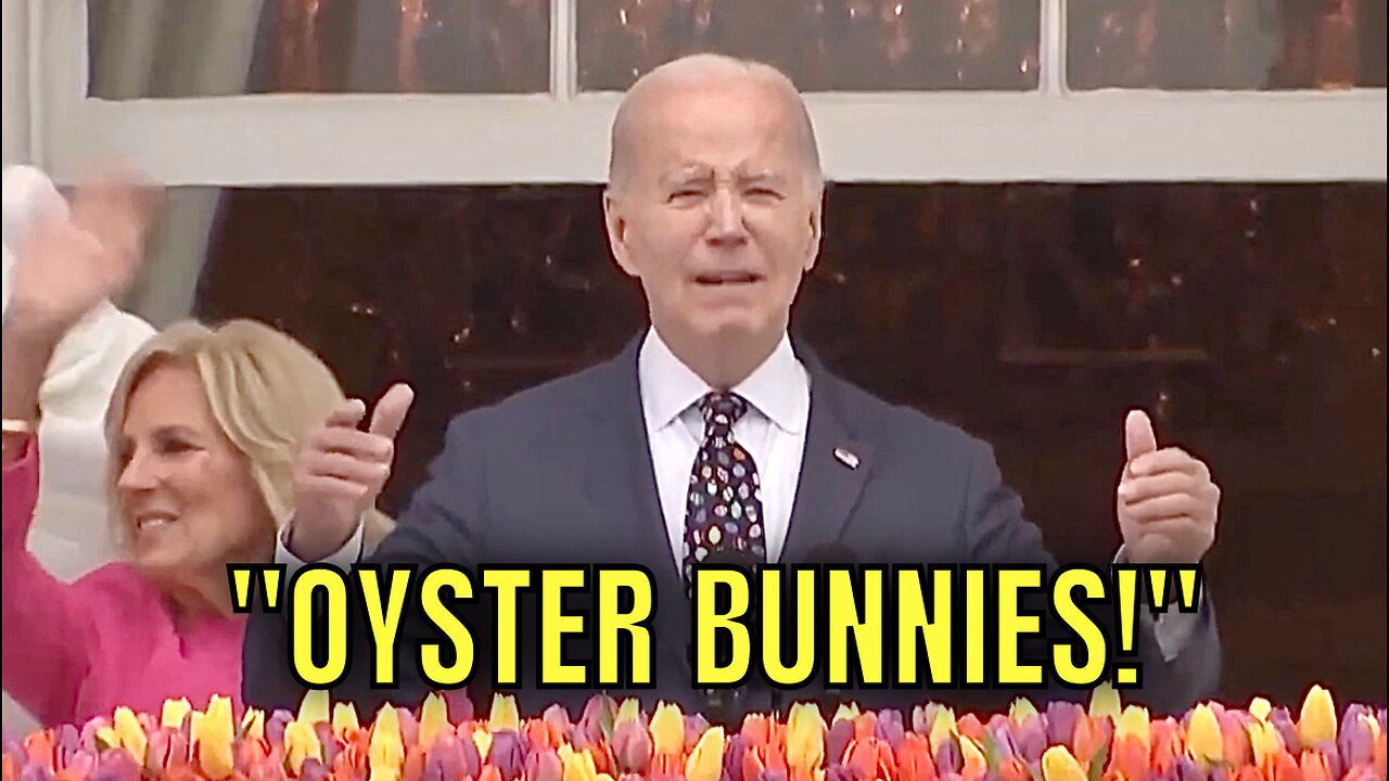 Joe couldn’t even say “Easter Bunnies” PROPERLY Today! 🤦♂️