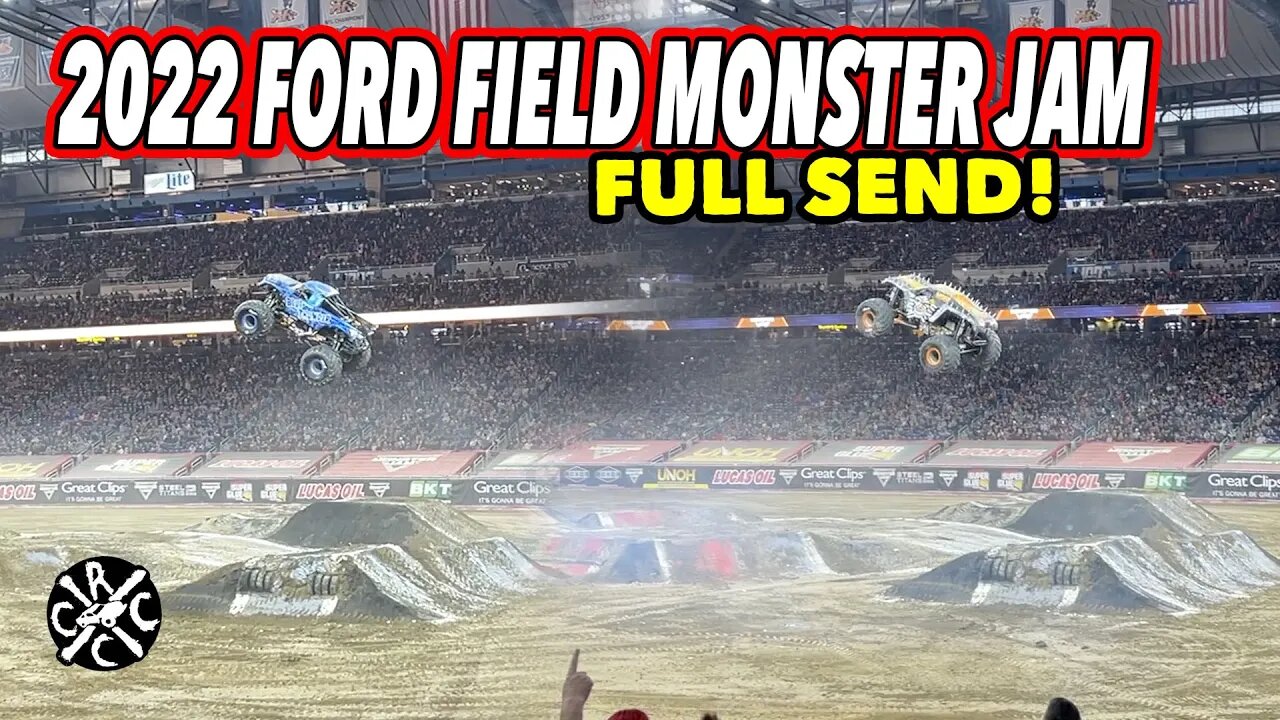 2022 Ford Field Monster Jam - Blue Thunder and Max-D Huge Air